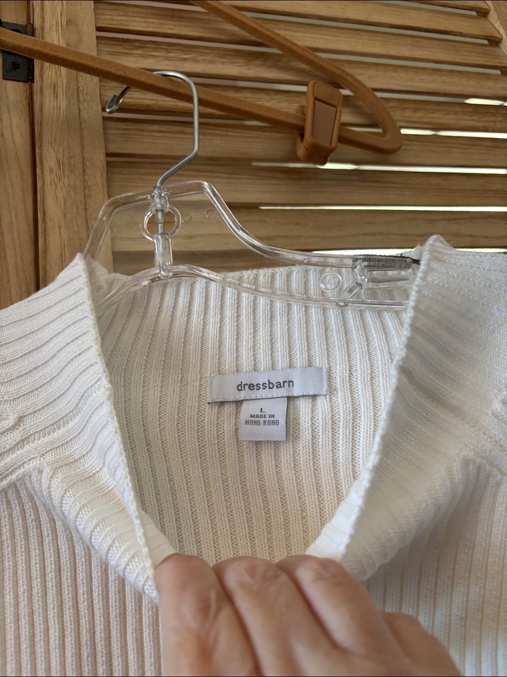 dressbarn Ribbed Sweater Large - Picture 3 of 4